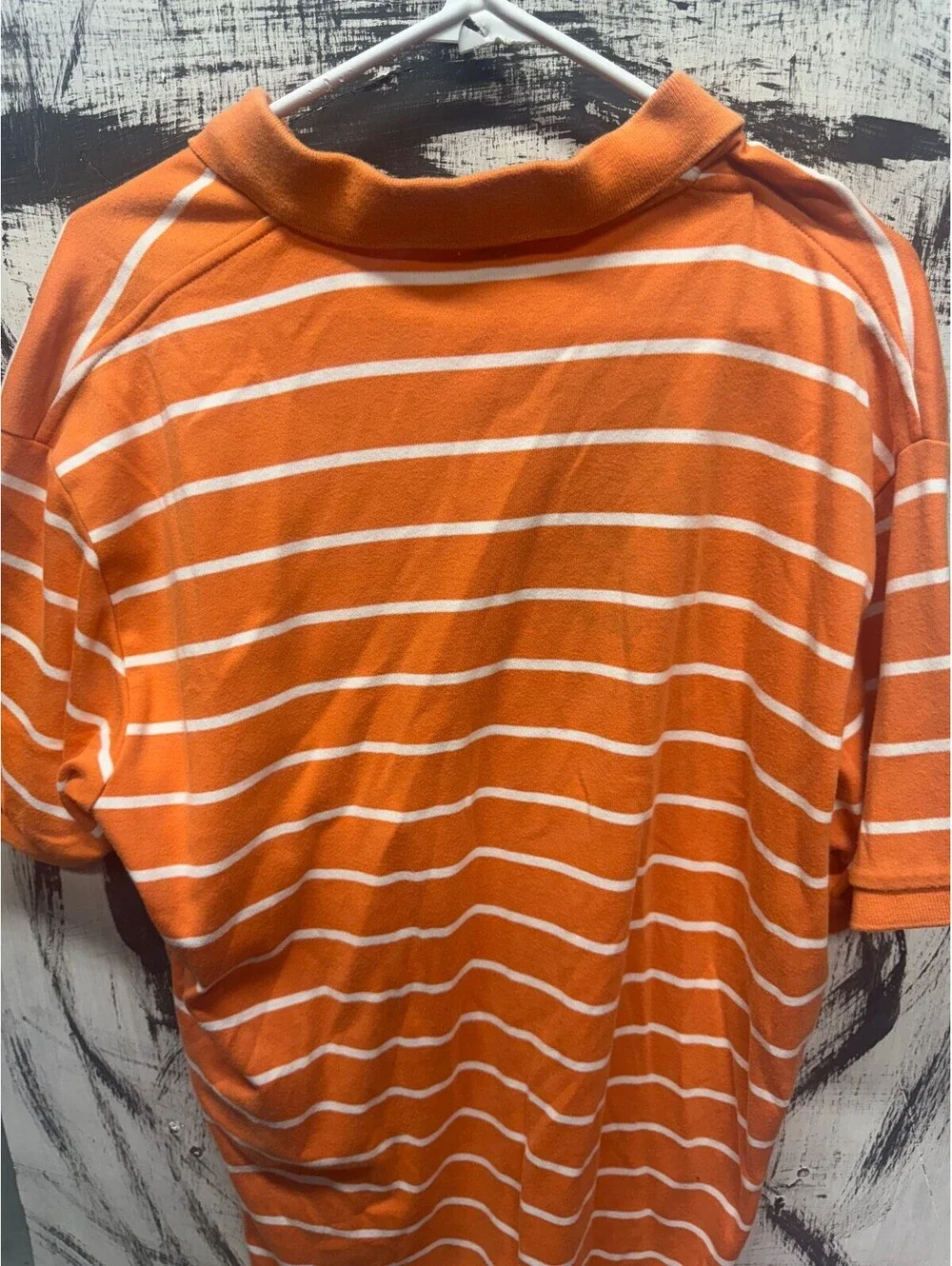 polo ralph lauren striped orange polo